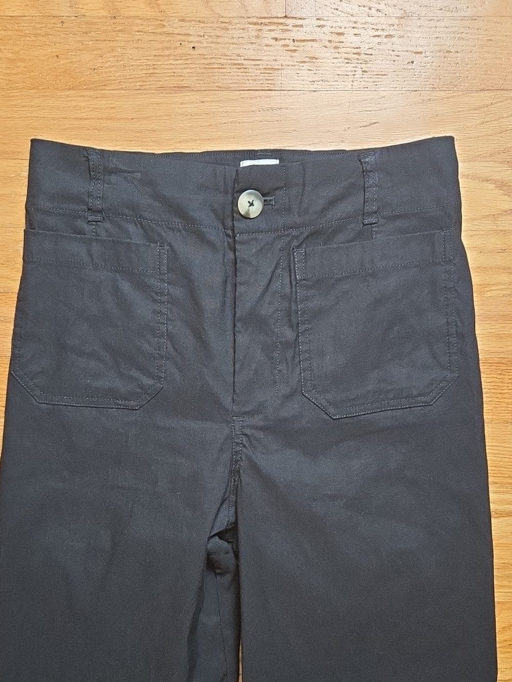Anthropologie Maeve Colette black high-rise wide leg crop pants - Picture 4 of 8